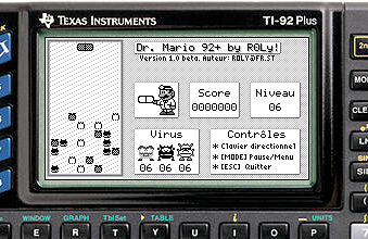 Dr. Mario for TI-92+ screenshot
